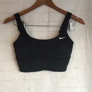 Nike Black Activewear Top with White Logo